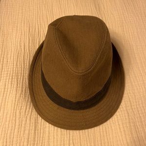Zara fedora brown with grey banding